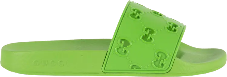 

Кроссовки Gucci GG Rubber Slide Green, зеленый