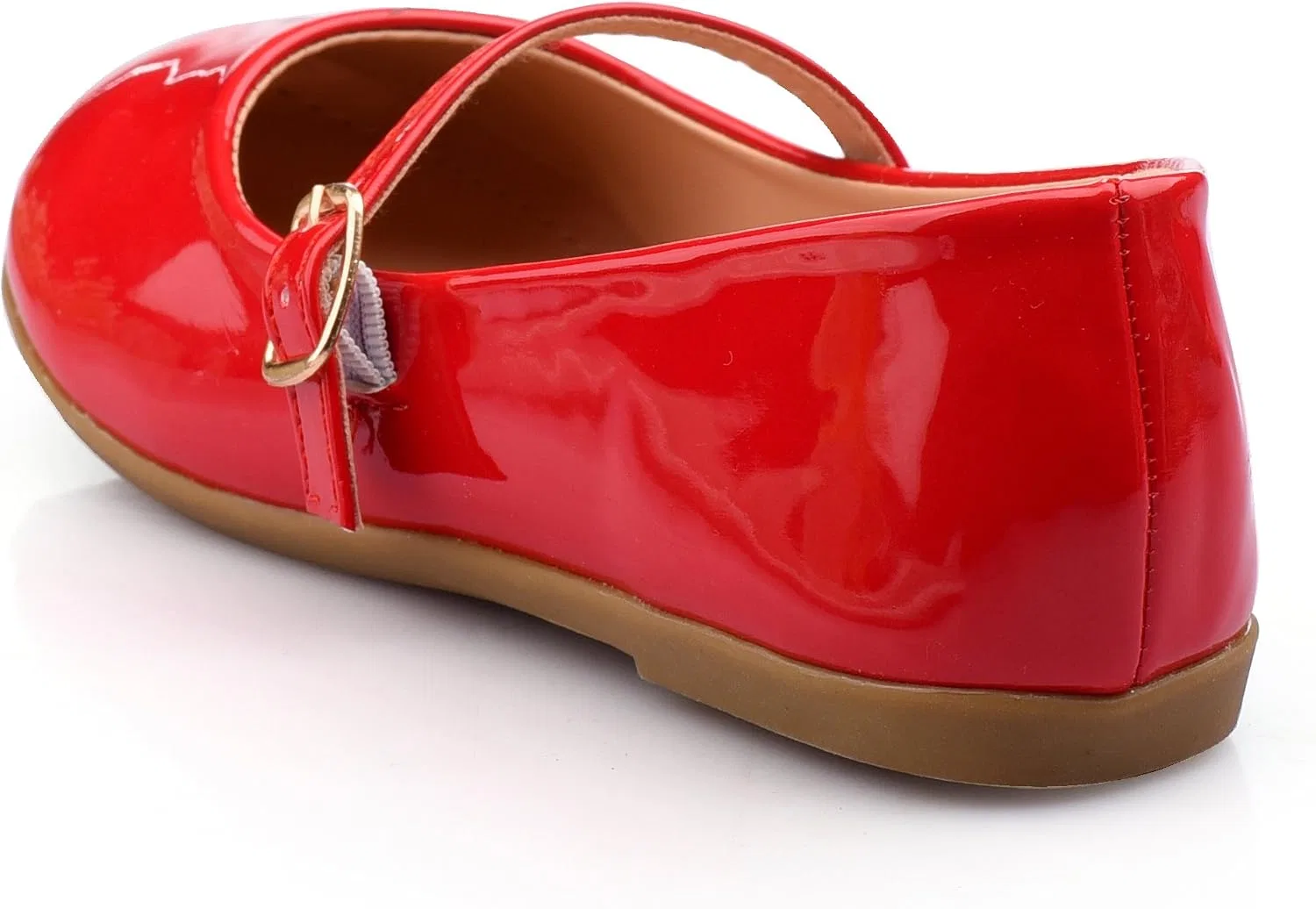Детские туфли-балетки для девочек с бантом Nova Utopia Nova Footwear, Red — фото 3