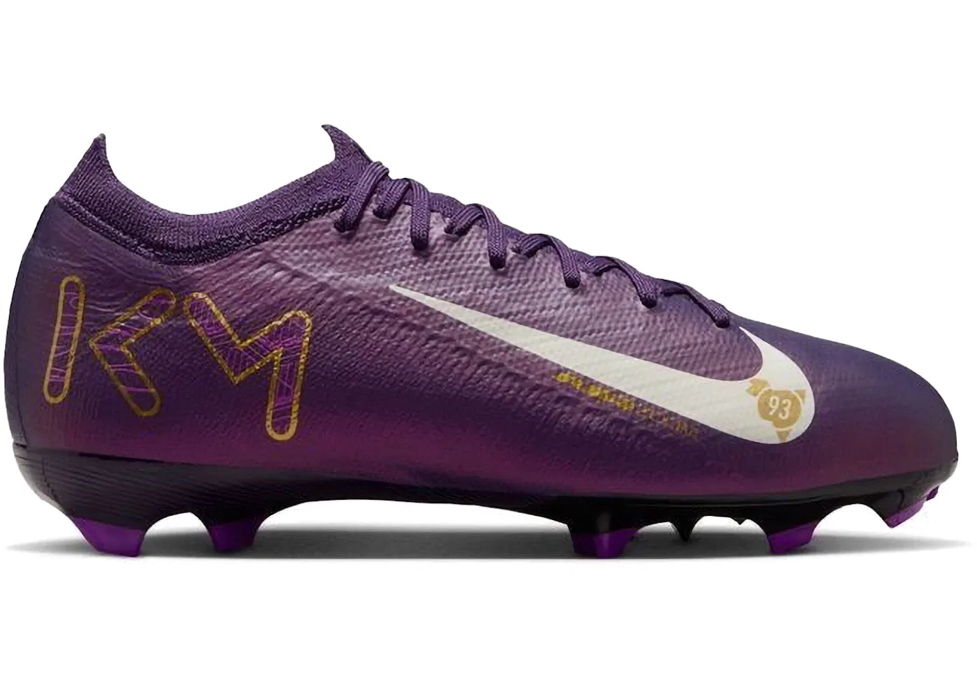 Детские бутсы футбольные с шипами Nike Zoom Mercurial Vapor 16 Pro FG, Grand Purple Pale Ivory