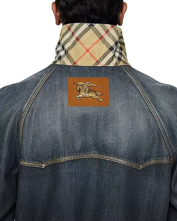 Мужская куртка из денима Rivero Burberry, Mid Blue — фото 3