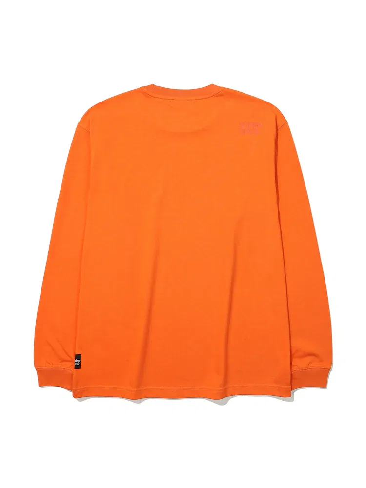 Футболка с длинным рукавом, Oversized логотип, Core Big Logo SUPERDRY, Orange — фото 3