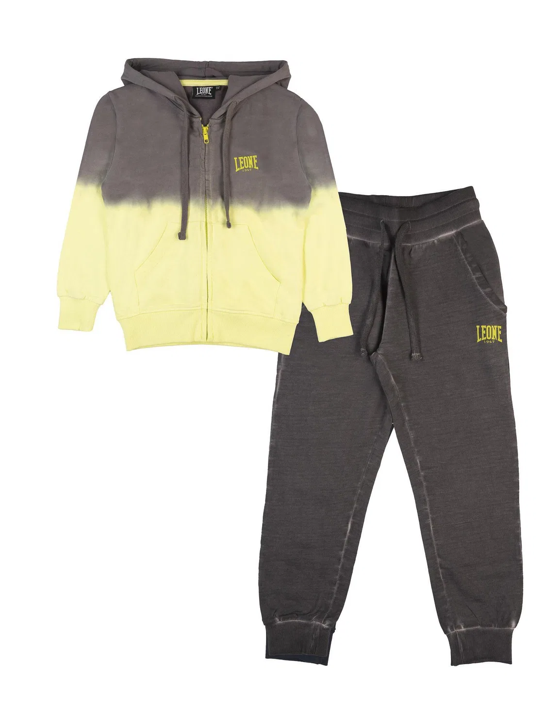 Детский спортивный костюм с капюшоном Street Leone 1947 Apparel, Gelb Grau