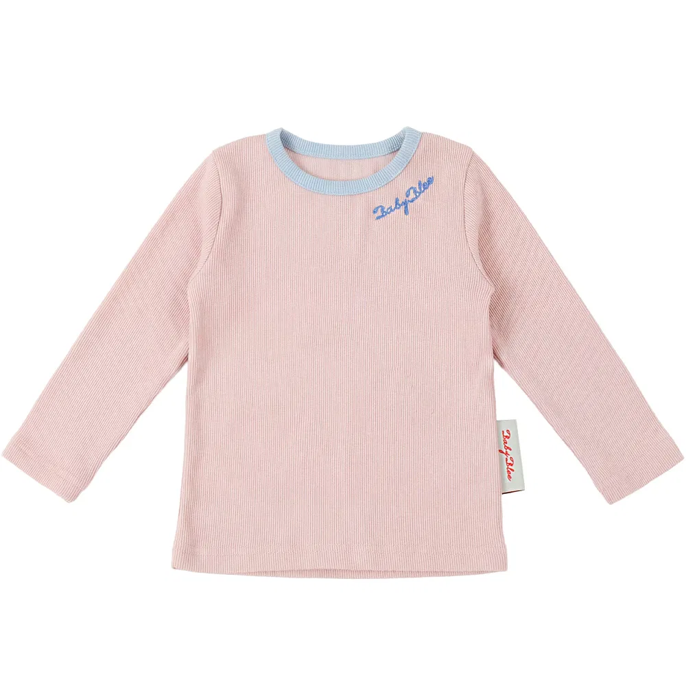 Детская футболка с длинным рукавомMaran Slim T-shirt BABYBLEE, Pink