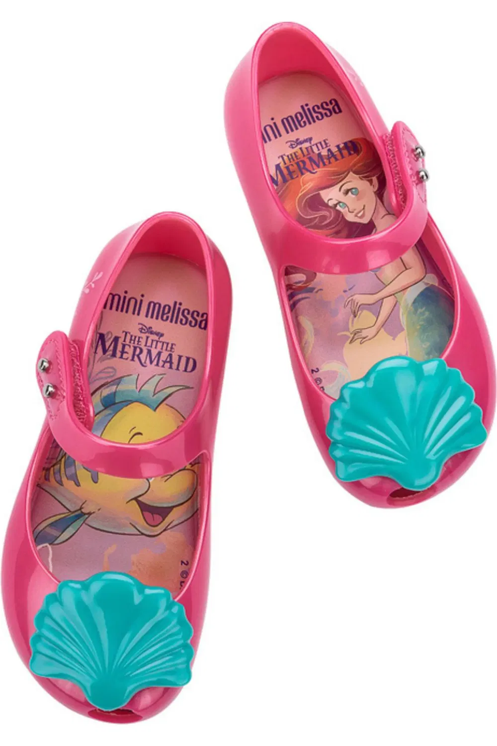 Детские туфли Мэри Джейн с ароматом фруктов Ultragirl II Mini Melissa, розовый/синий — фото 3