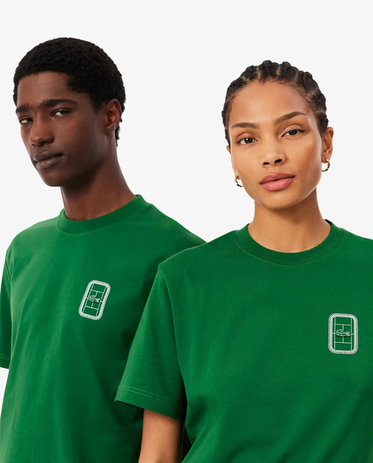 Мужская футболка с принтом Lacoste, Verde — фото 3