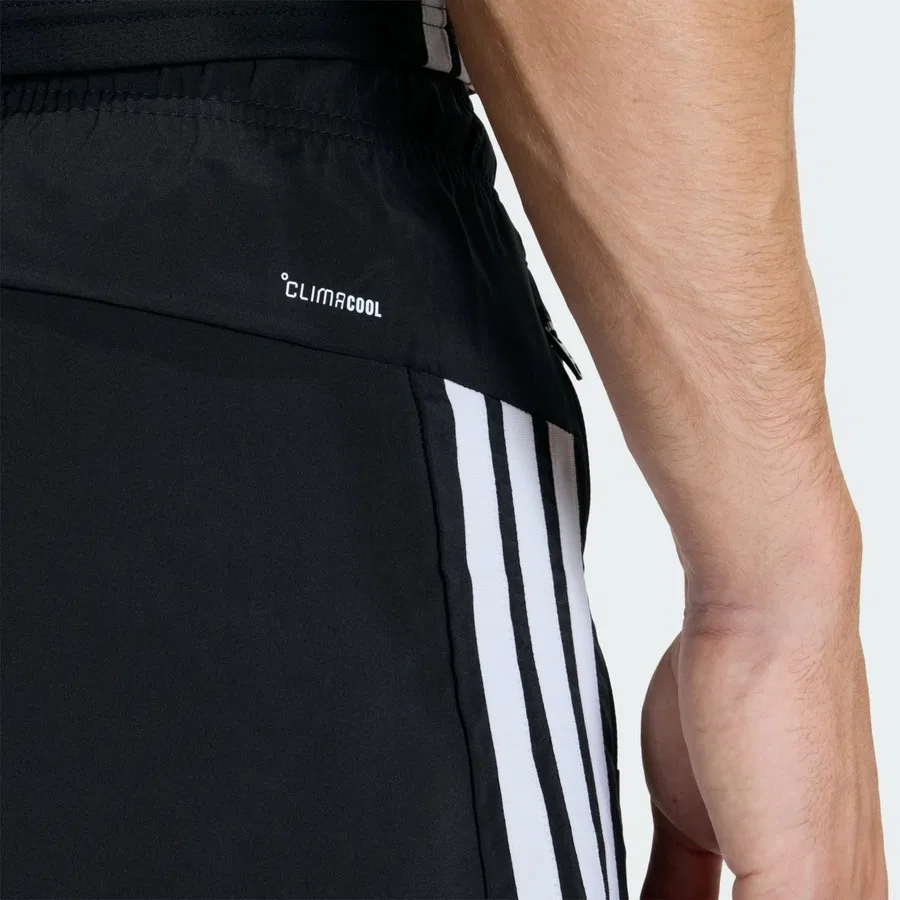 Шорты спортивные с принтом Workout Essentials Base 3 Stripes adidas, Черно-белый — фото 4