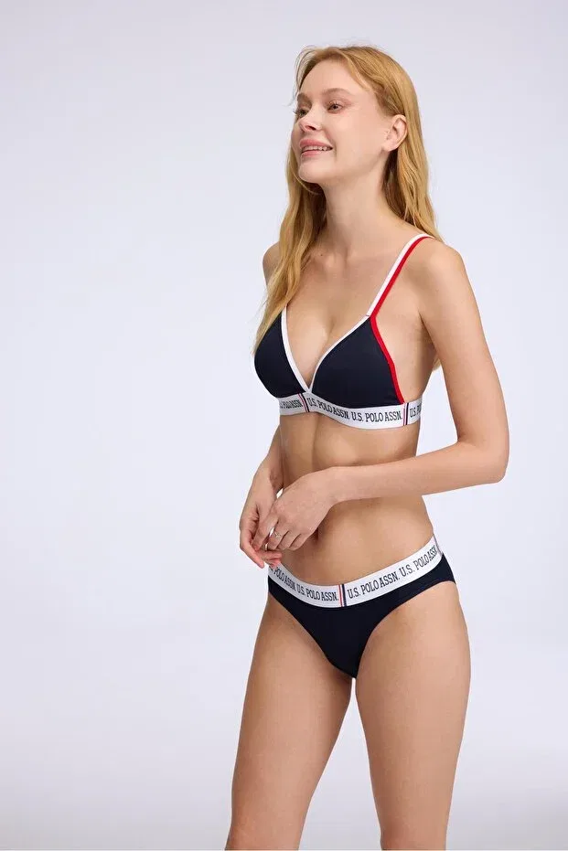 Женское бюстье с длинным рукавом U.S. Polo Assn., Navy Blue — фото 2