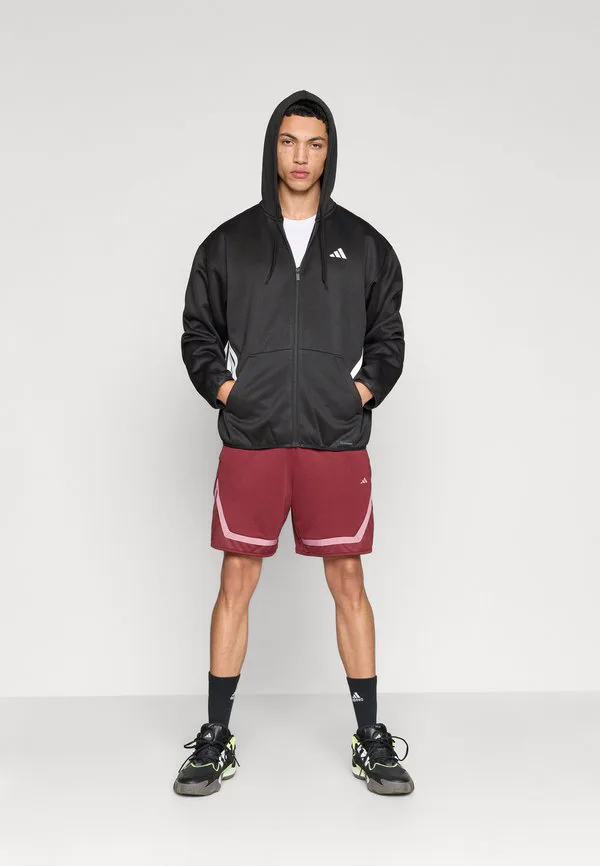 Теплая толстовка на молнии crazywarm Adidas Performance, Black/White — фото 2