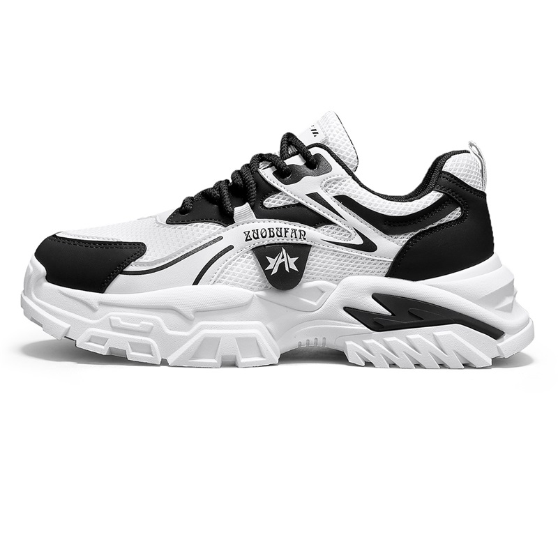 

Нескользящие, износостойкие, дышащие низкие повседневные туфли для мужчин JANECO, White Black