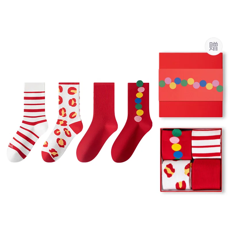 Детские носки с принтом 4 пары Crew Socks MIIOW