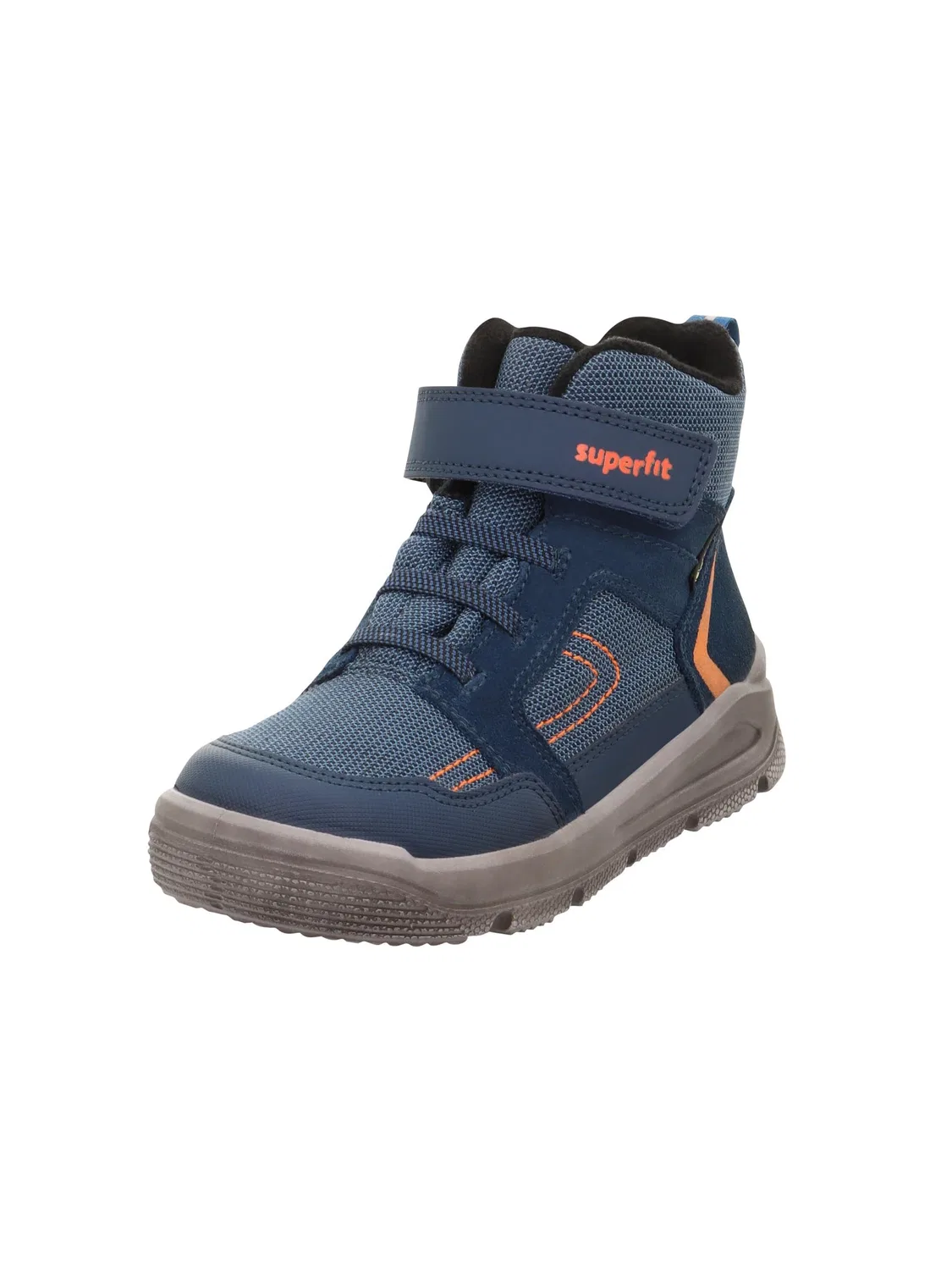 Детские снежные ботинки для мальчиков с мембраной Mars Lightly Lined Gore-Tex Superfit, Blue Orange 8010