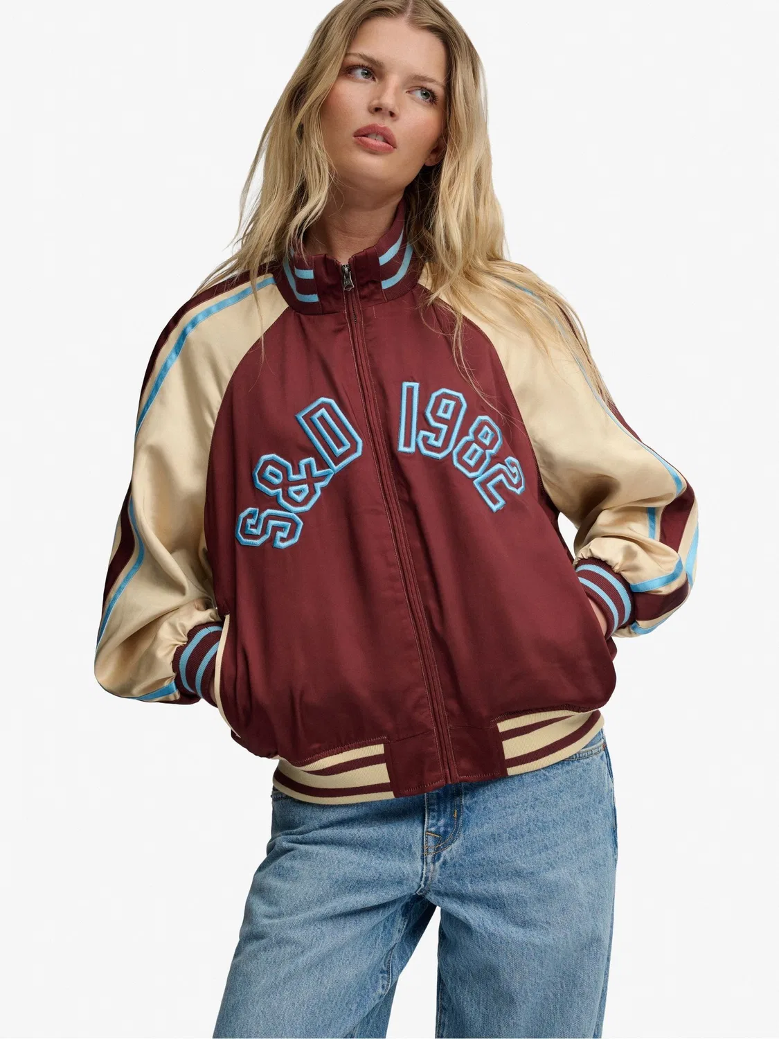 Куртка Oversized, Suika Track Jacket Superdry, Красный — фото 2