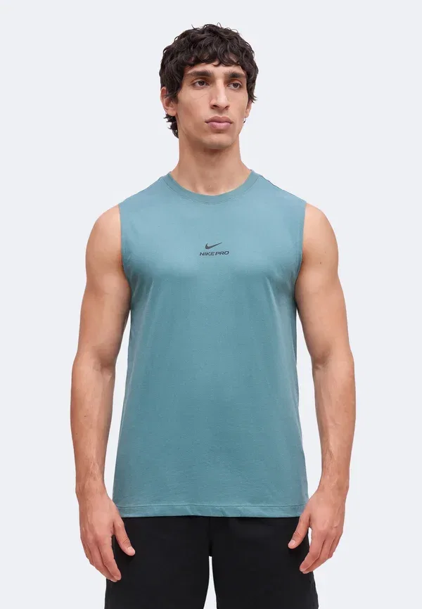 Футболка быстросохнущая Nike Dri-fit Nike Performance, mineral slate/black, черный