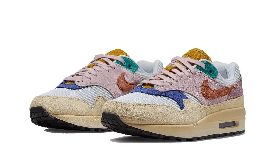 Детские кроссовки с принтом Tan Lines Air Max 1 Nike, Multicolor — фото 2