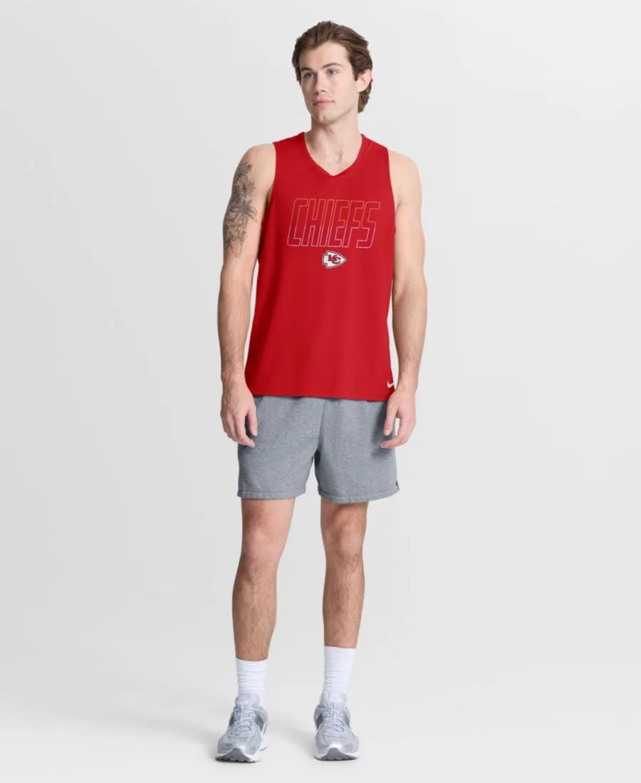 Мужская красная майка Kansas City Chiefs Kickoff Miler Dri-FIT Nike, Red — фото 2