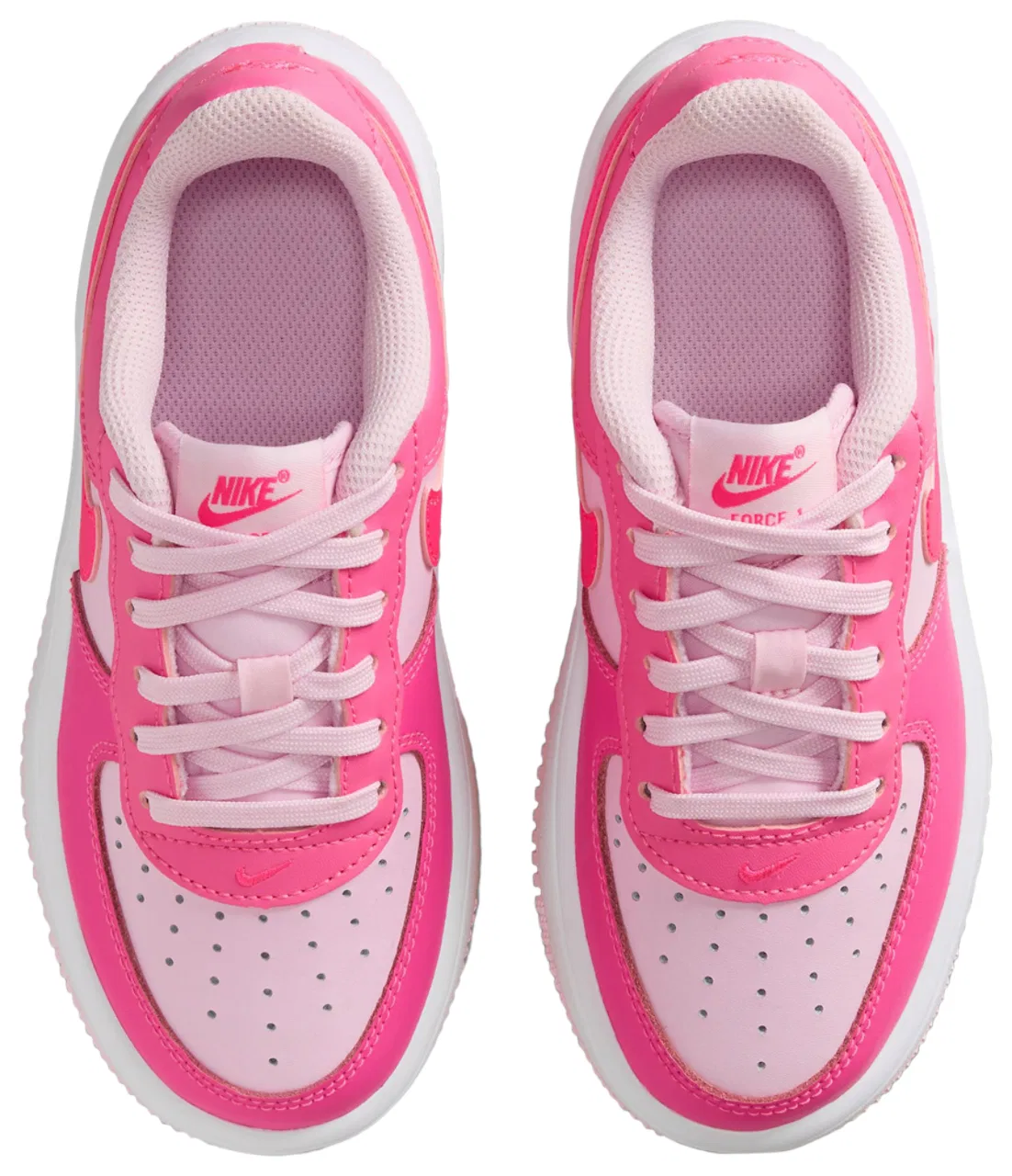 Детские кроссовки Air Force 1 Colors Nike, цвет Pink Sicicle/Hyper Pink — фото 4