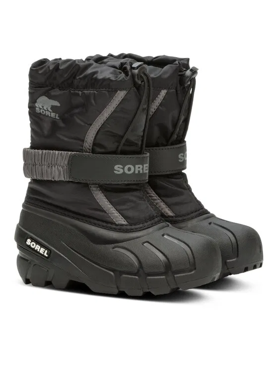 Сноубутсы Childrens Flurry Boot Sorel, черный — фото 2