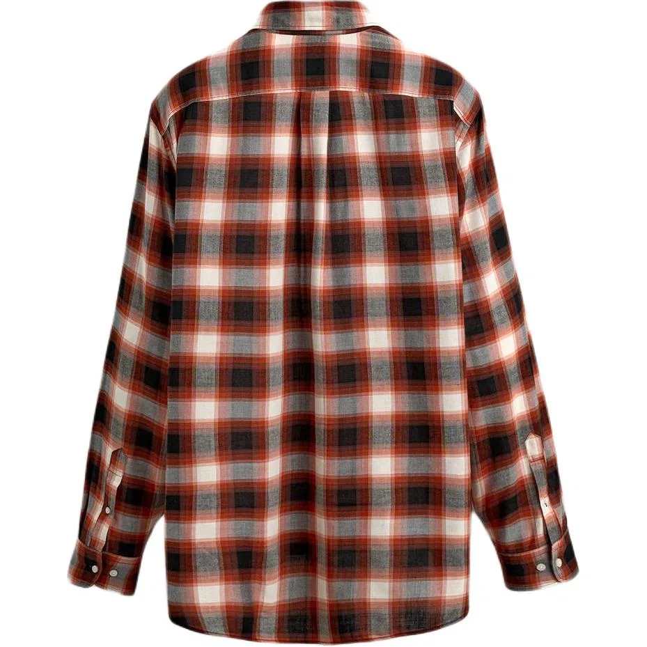 Мужская рубашка с длинным рукавом Aaron Levine Shirts ZARA, Red — фото 3