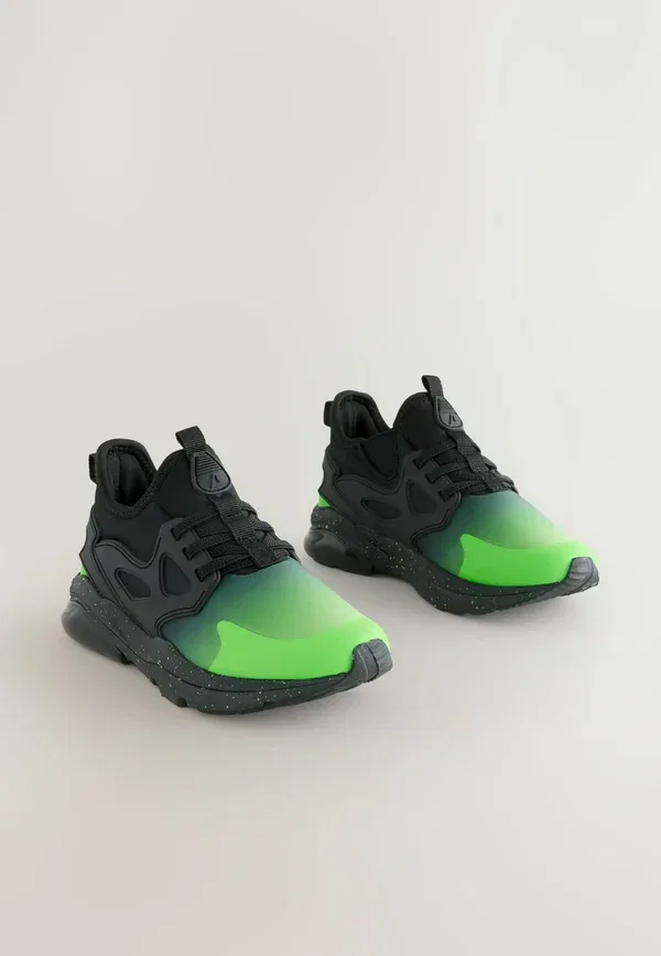 Кроссовки с градиентом Baby shoes Next black green ombre, черный/зеленый — фото 2