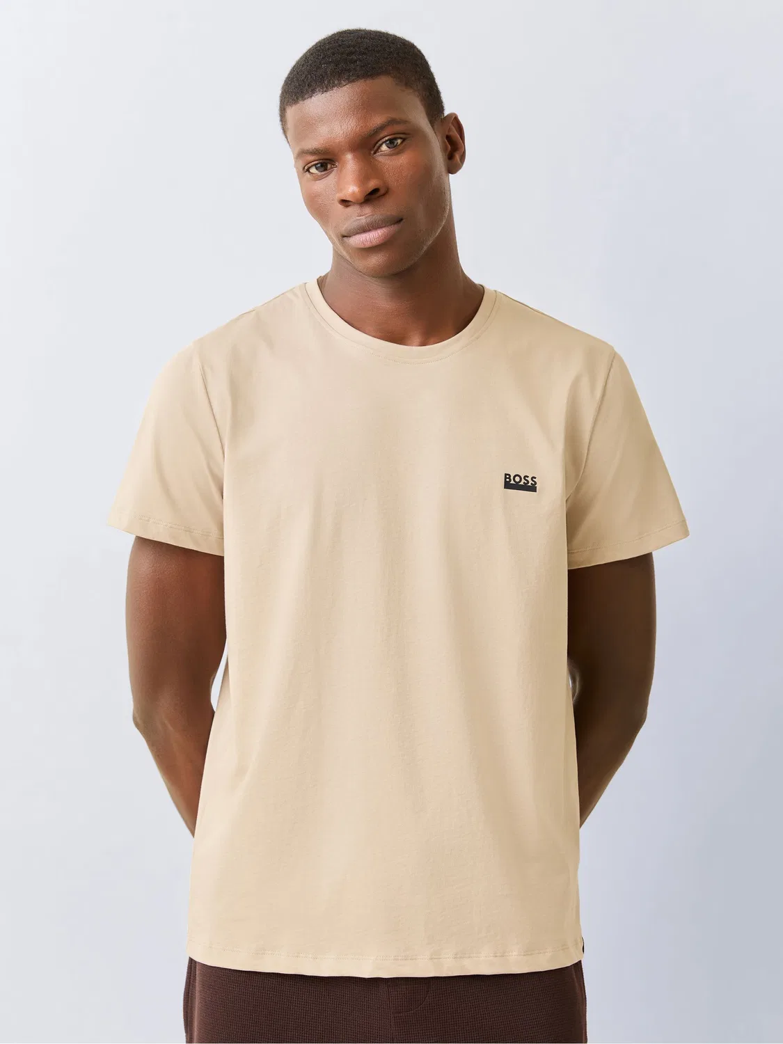 Футболка с коротким рукавом Regular Fit BOSS, Natural