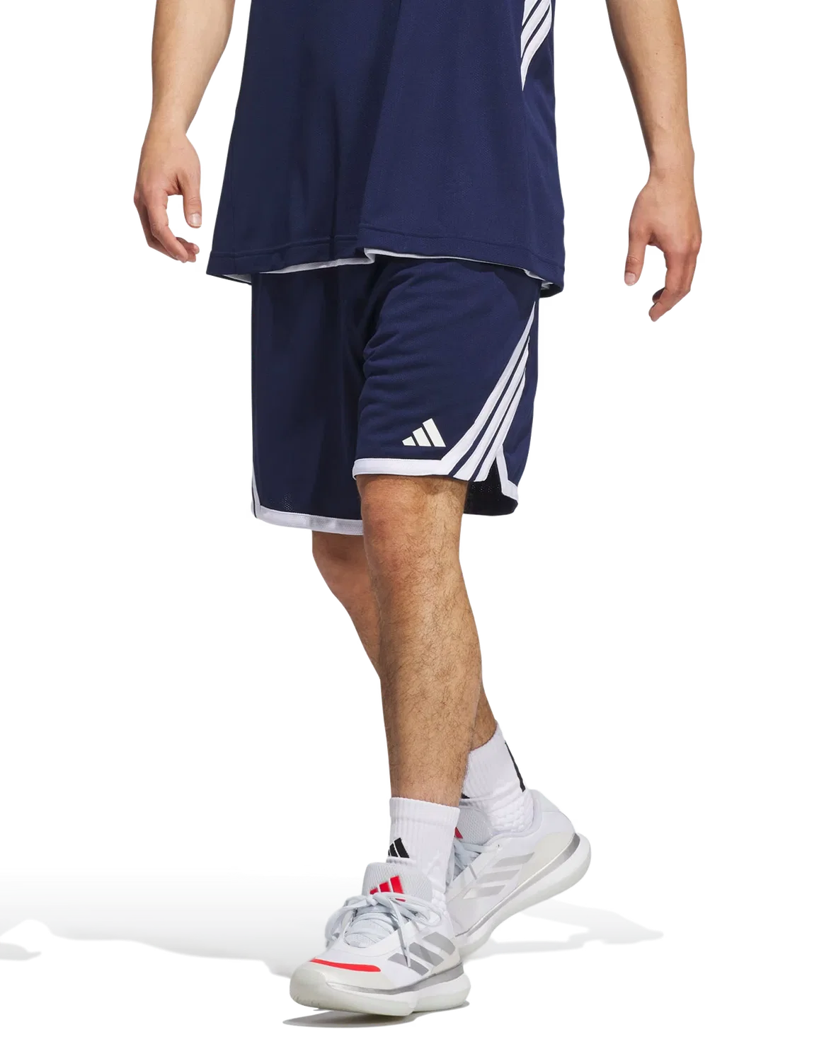 Мужские баскетбольные шорты с технологией AEROREADY Adidas, синий — фото 2