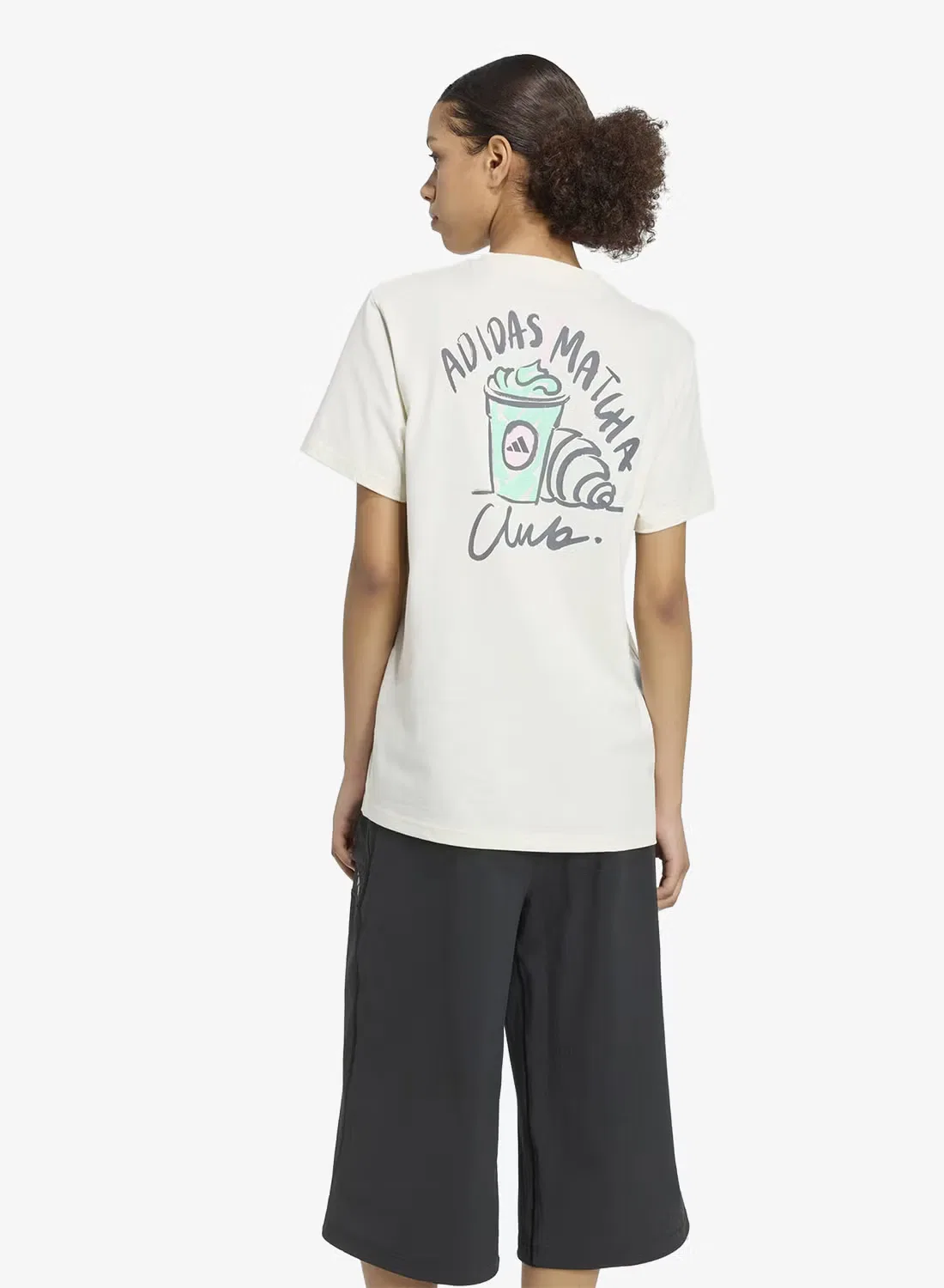Футболка свободного кроя с принтом Food loose graphic Adidas, белый — фото 2