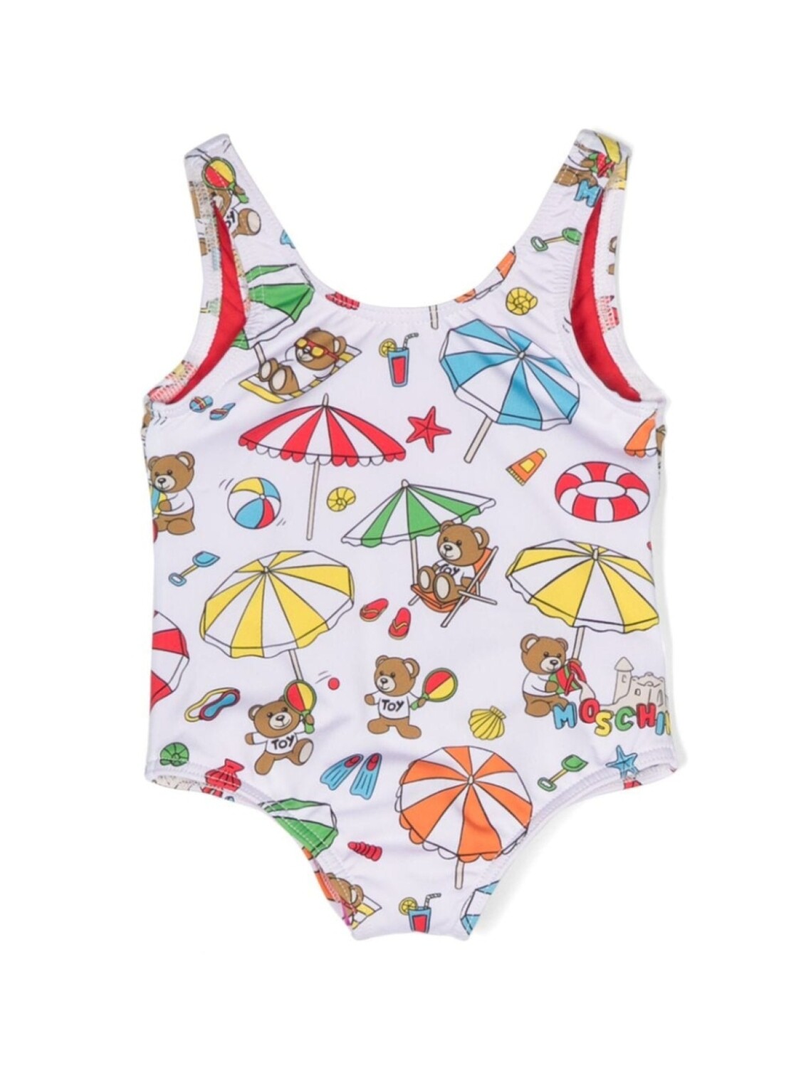

Moschino Kids купальник с принтом Teddy Bear, белый