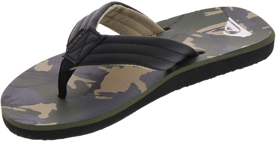 Мужские сандалии Quiksilver Carver Print, черный/зеленый/серый — фото 4