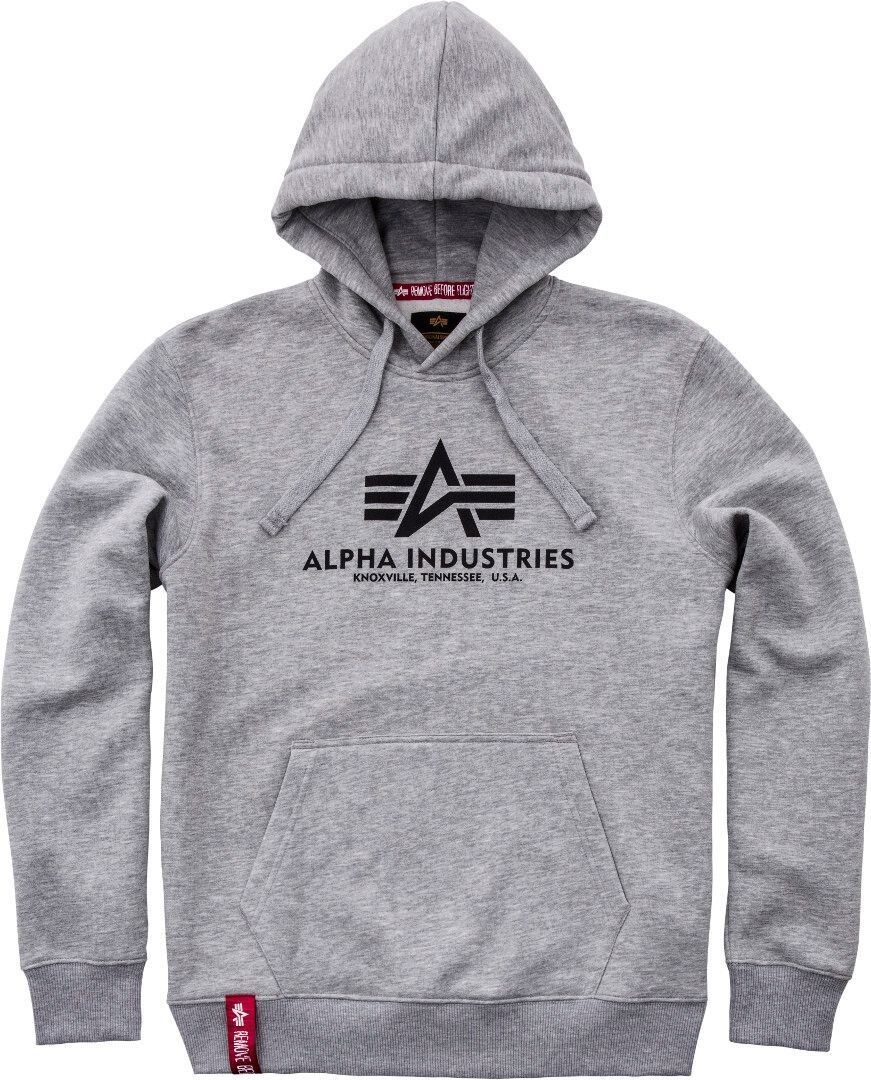 

Толстовка Alpha Industries Basic мужская, серая, Серый, Толстовка Alpha Industries Basic мужская, серая