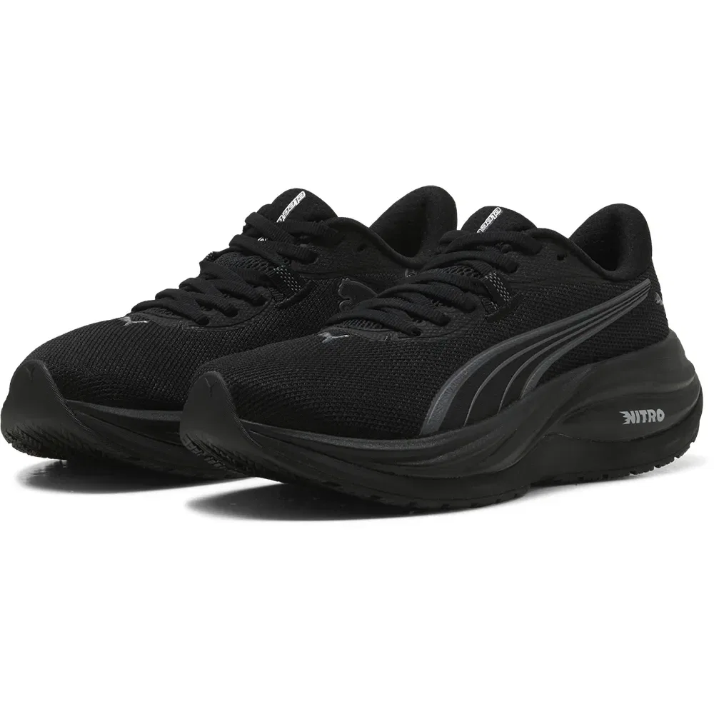 Детские кроссовки для девочек с амортизацией Electrify NITRO 5 Puma, Black — фото 2