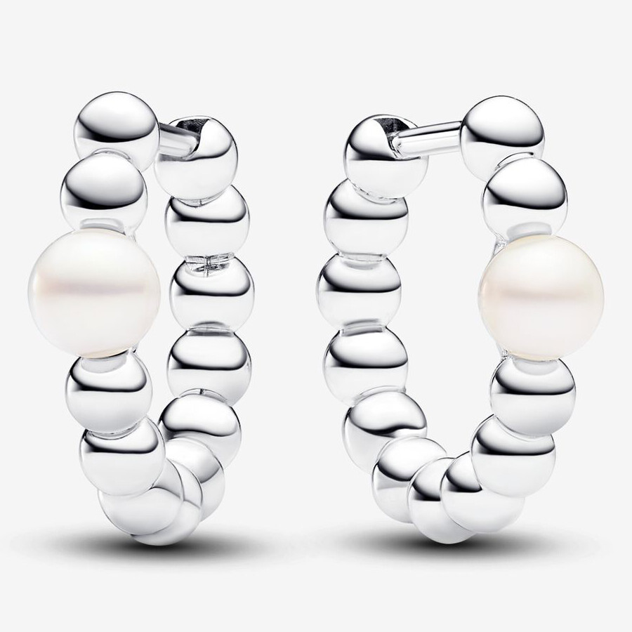 

Серьги Pandora Treated Freshwater Cultured Pearl & Beads, серебро