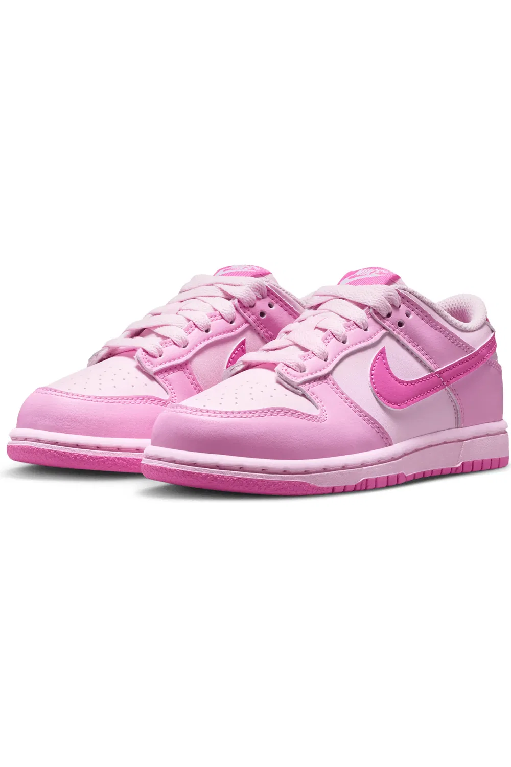 Детские кроссовки баскетбольные Dunk Low Nike, Pink/Pink/White/Pink — фото 2