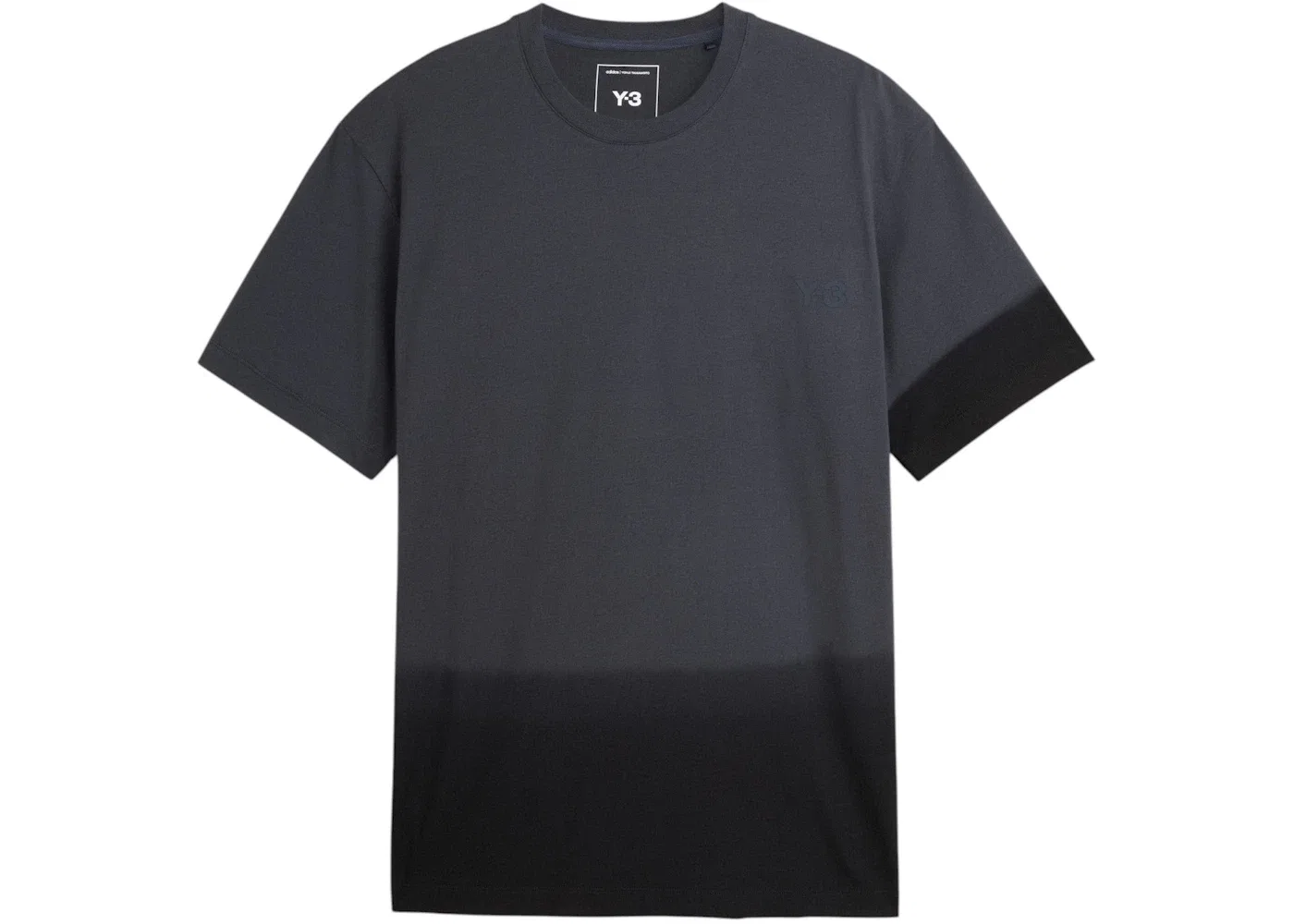 Женская футболка с коротким рукавом Y-3 Dipped Regular Short Sleeve Tee Adidas, Night Grey/Black