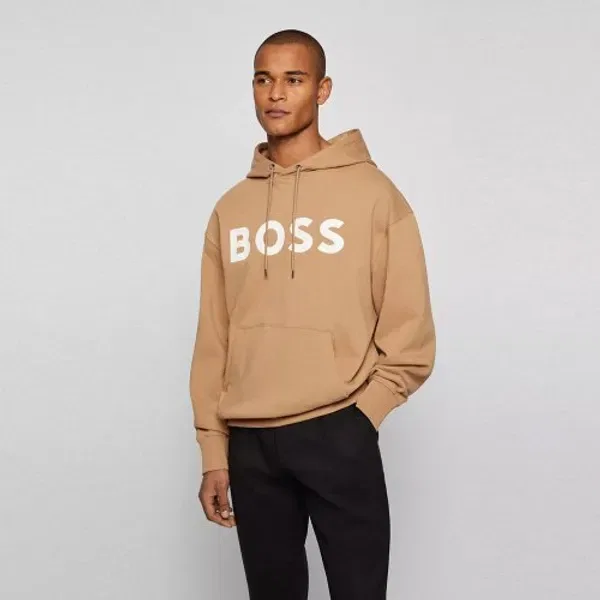 Худи с большим логотипом, Boss, черный