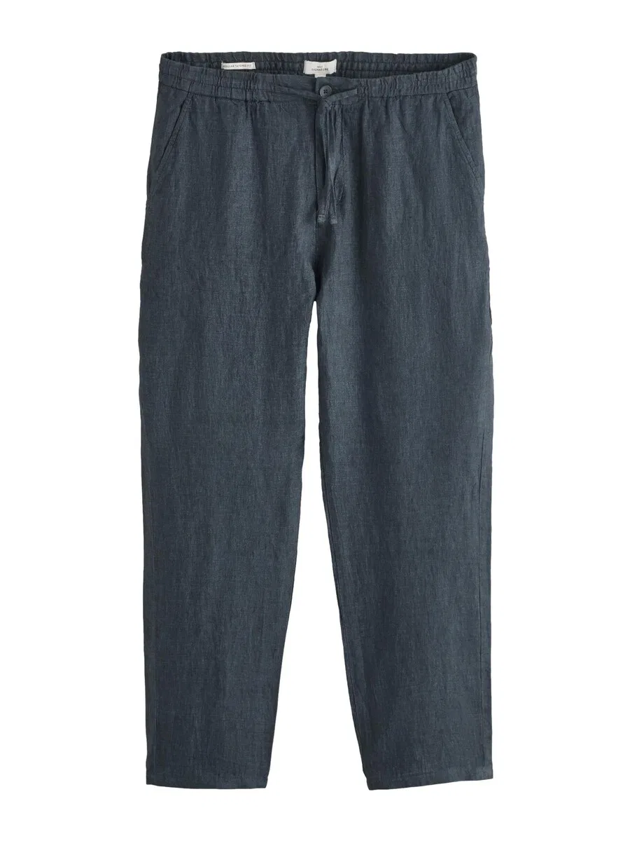 Брюки Next Regular Pants 'Signature' в графитовом цвете