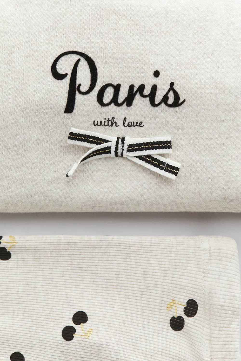 Комплект из двух предметов: толстовка и леггинсы H&M, Hellbeige/Paris — фото 3