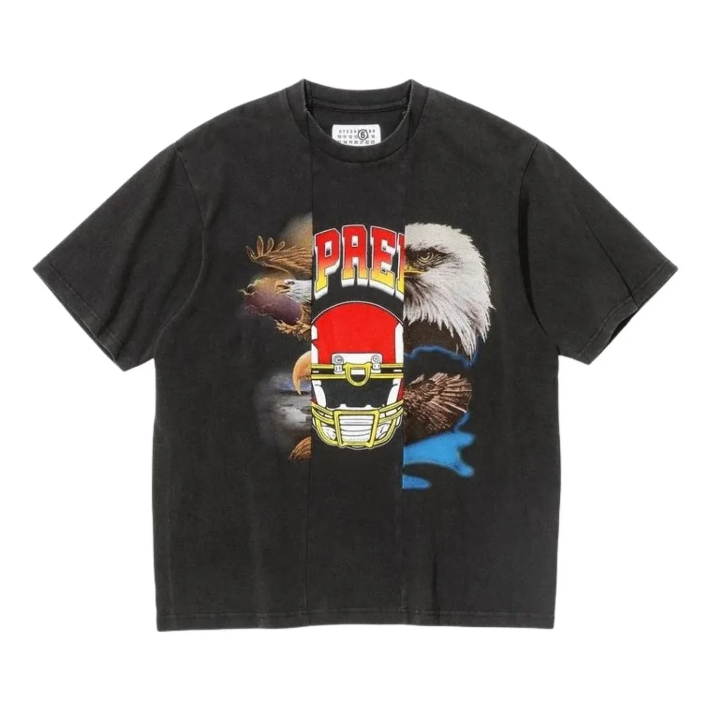 Футболка Supreme x MM6 Maison Margiela Split S/S 'Black'