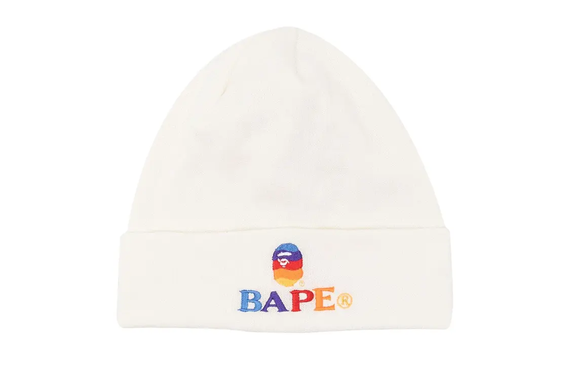 

A BATHING APE Унисекс белая шапка бини, White