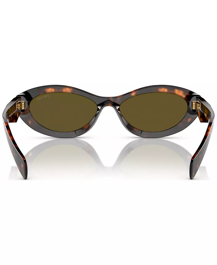 Солнцезащитные очки женские Symbole Irregular, PR 26ZS PRADA, коричневый — фото 2