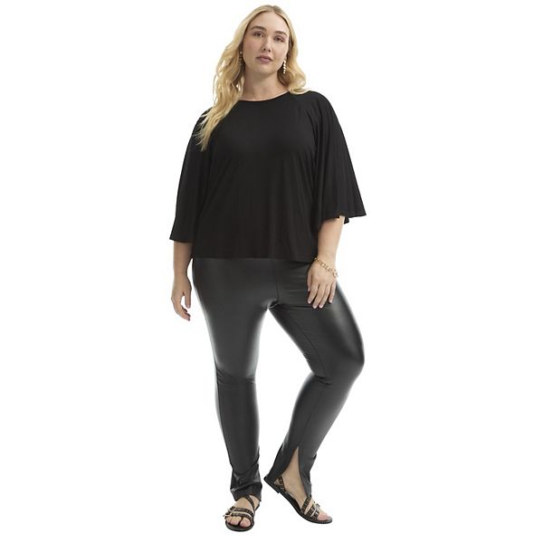 

Футболка June + Vie с регланными рукавами и клешем, plus size June & Vie, Black Onyx, Черный, Футболка June + Vie с регланными рукавами и клешем, plus size June & Vie, Black Onyx