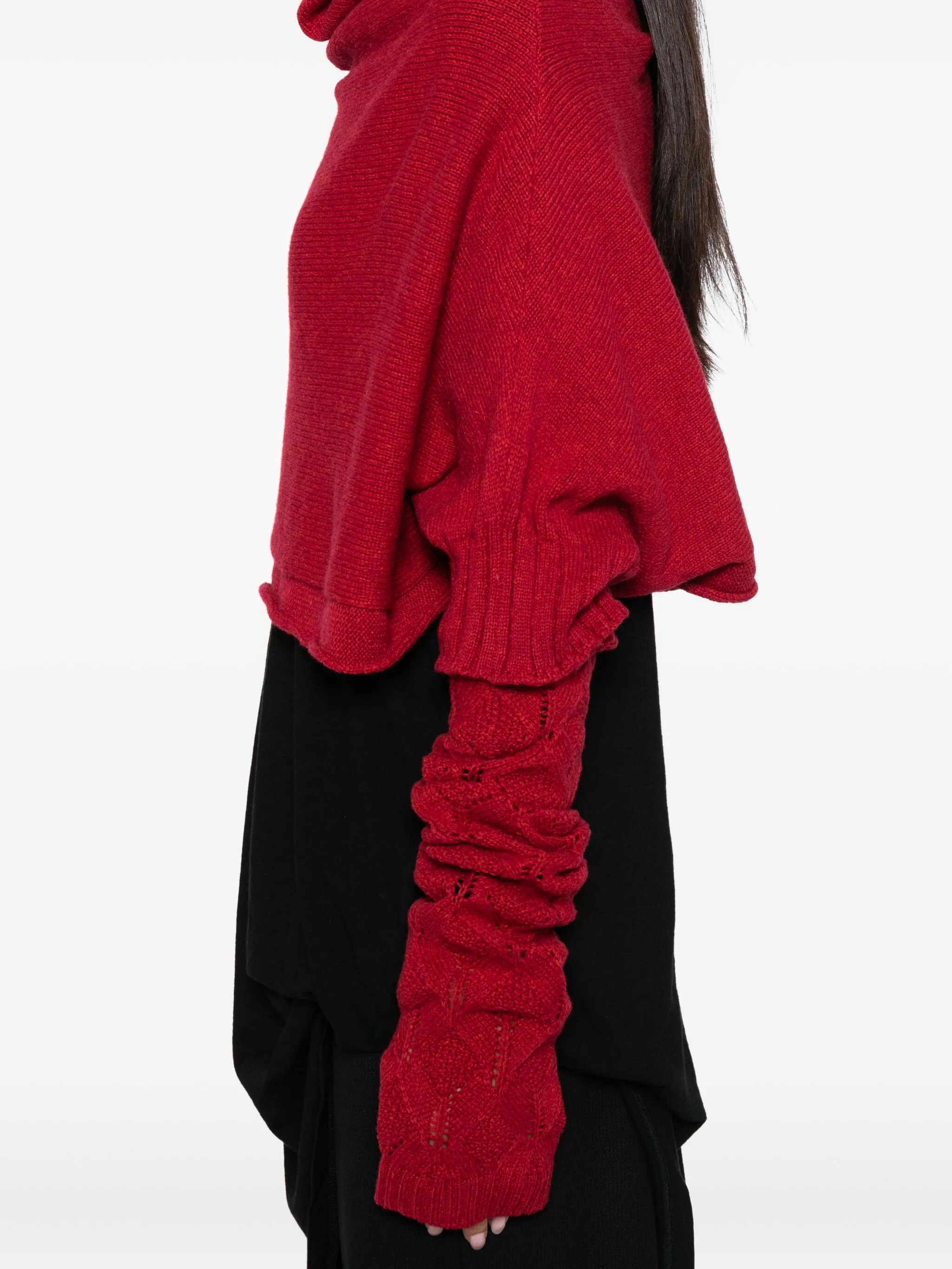 

Джемпер 7G с декоративной строчкой Yohji Yamamoto, красный