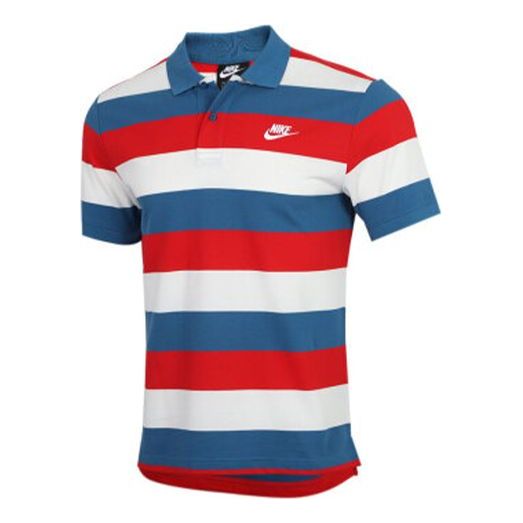 

Футболка men's sportswear polo-shirt red/blue Nike, красный