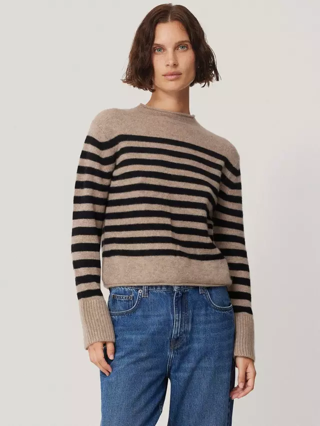 

Джемпер Jigsaw Cloud Cashmere Stripe, цвет neutral