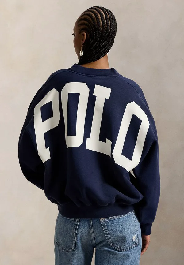 

Толстовка с логотипом оверсайз на спине Polo Ralph Lauren, Newport Navy, Синий, Толстовка с логотипом оверсайз на спине Polo Ralph Lauren, Newport Navy