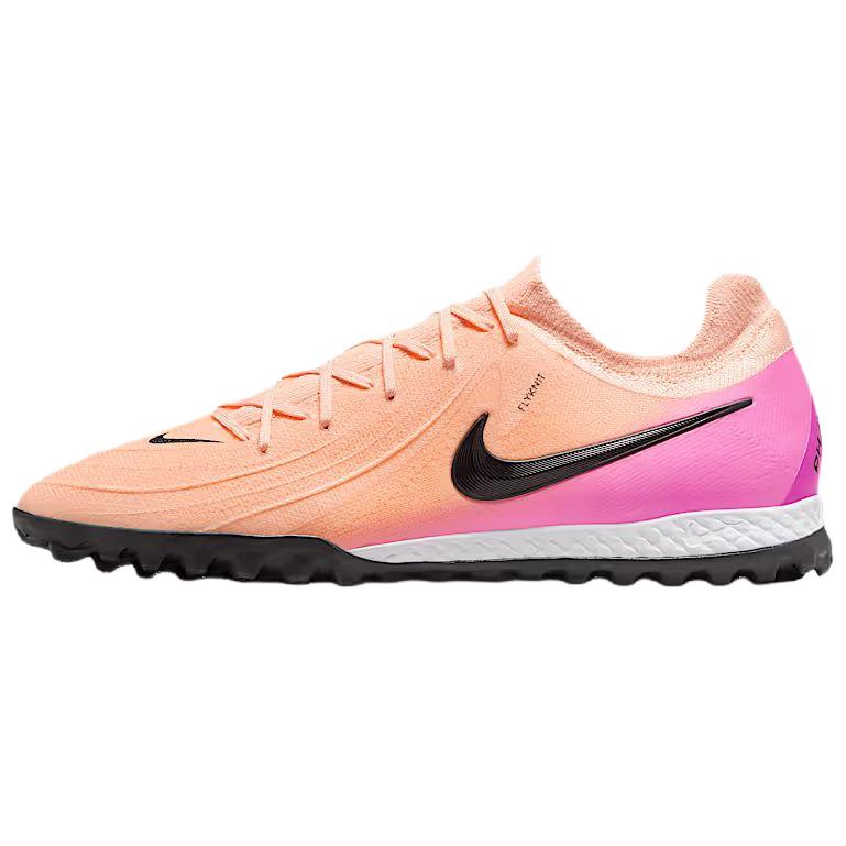 Nike Футбольные бутсы Phantom GX 2 Pro TF с резиновыми шипами, устойчивые к износу, унисекс, розовые, черные