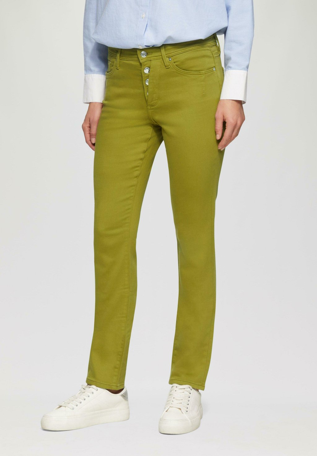 

Джинсы облегающего кроя MID RISE s.Oliver, оливковый