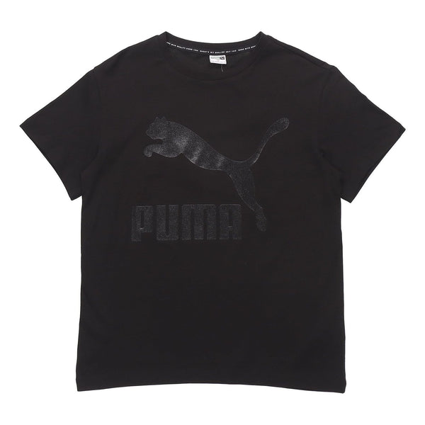 

Футболка classic logo printing round neck short sleeve black Puma, черный