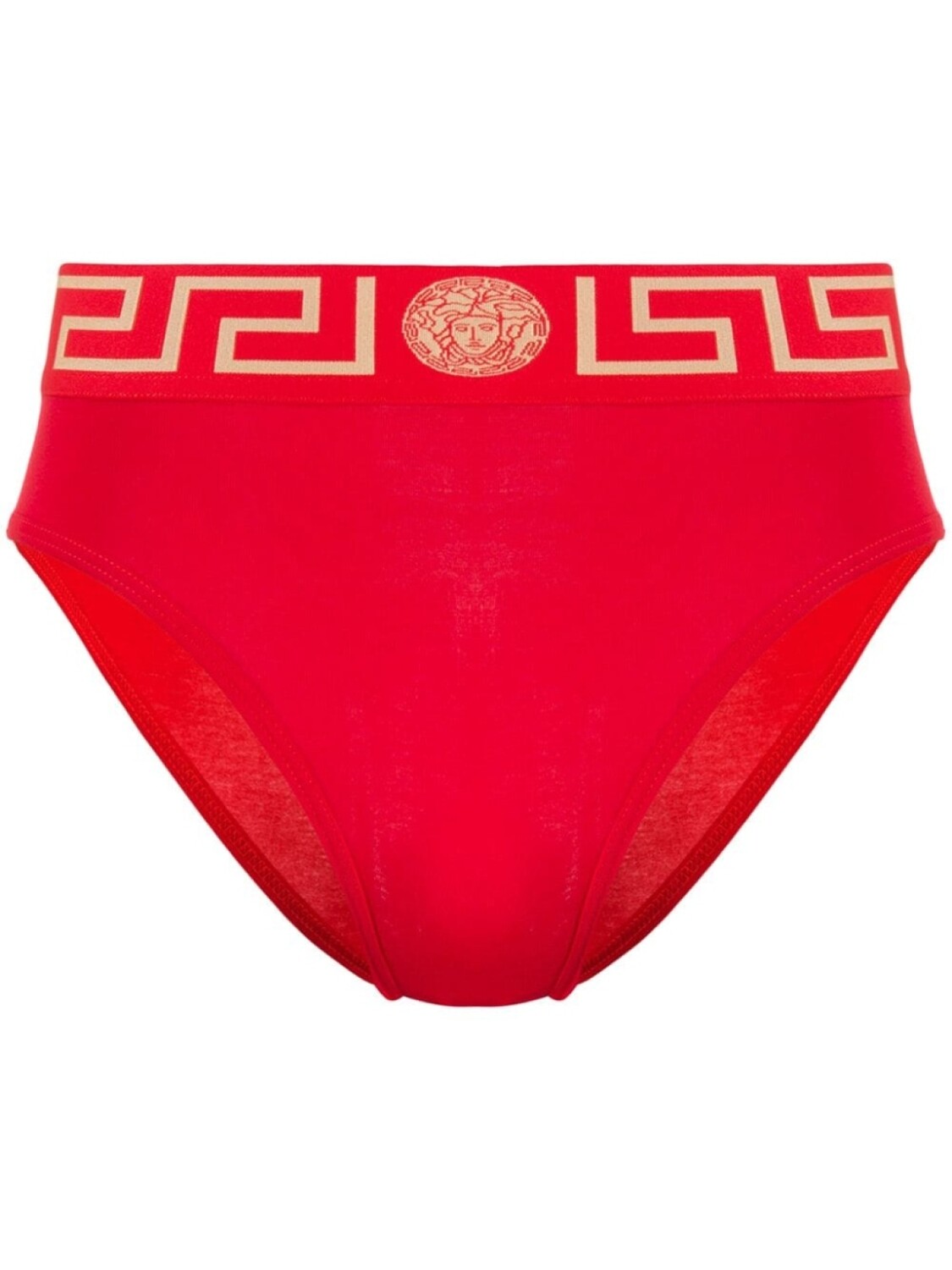 

Versace трусы-брифы с узором Greca, красный