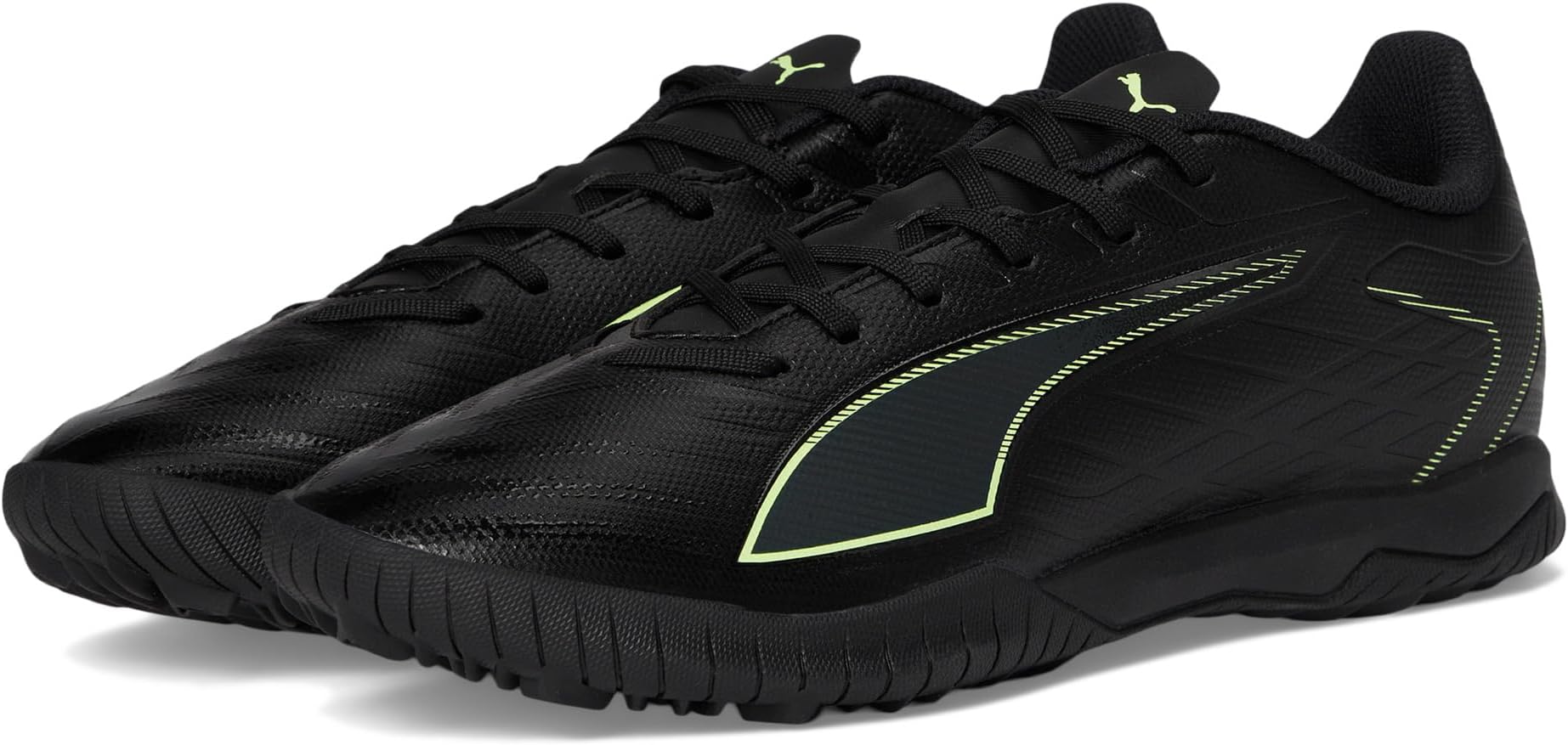 

Кроссовки PUMA Ultra 6 Play Turf Trainer Soccer Cleats, цвет Black/Fizzy Light/Green Terrain