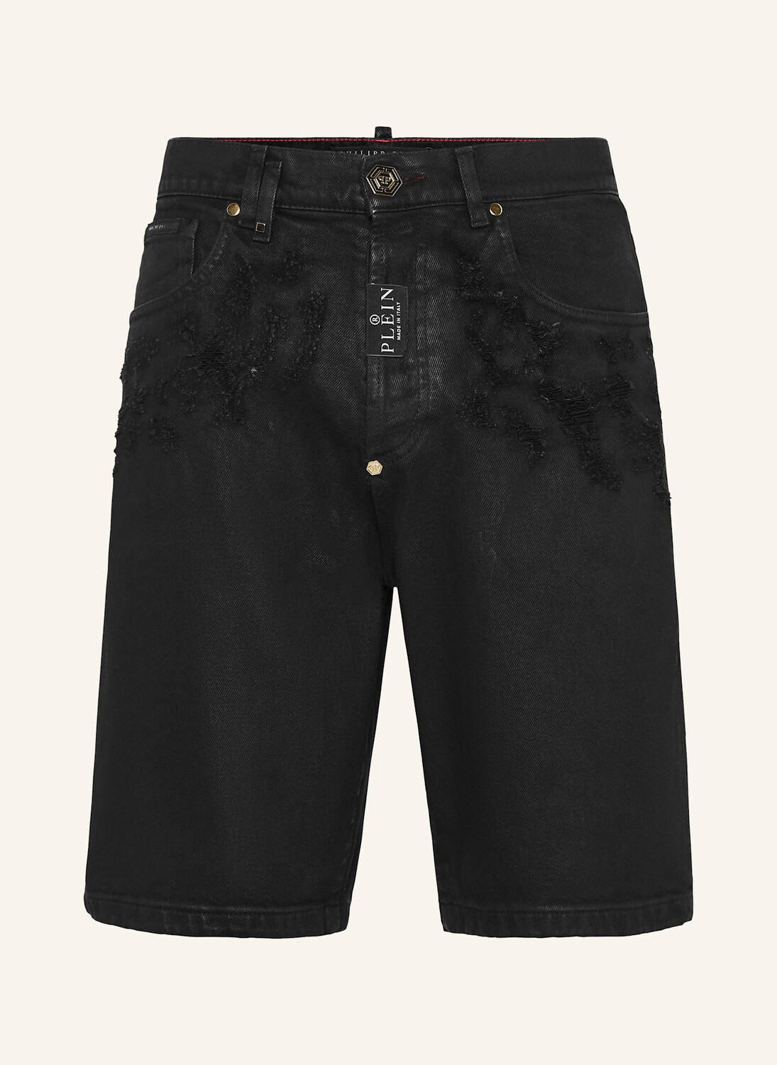 

Джинсовые шорты Philipp Plein, черный